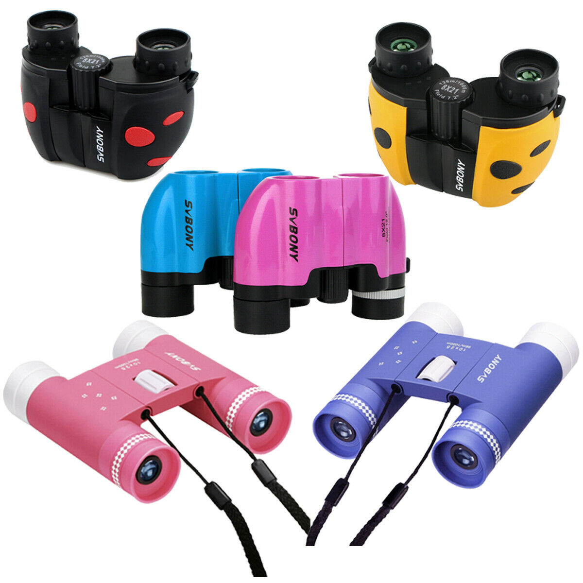 Kid's Binoculars 10x25/8x21 Svbony Compact Abs Festival Gift For Insect