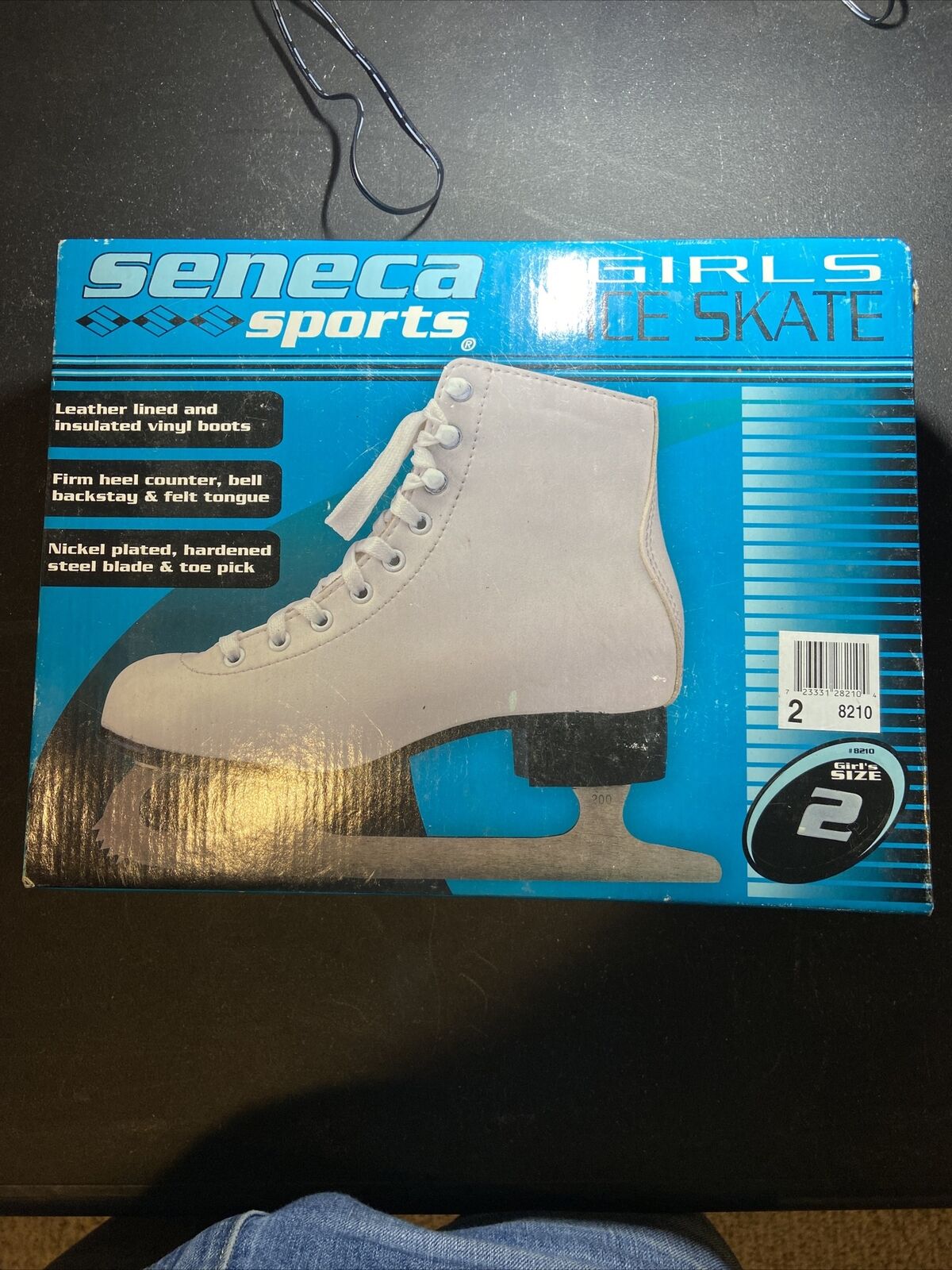 Seneca Sports  Youth Size 2girls White Ice Skates